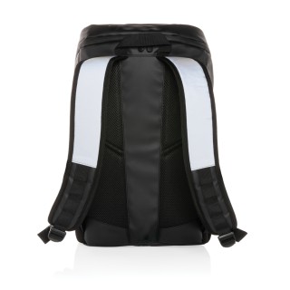 Mochila reflectante de PU para portátil de 15,6